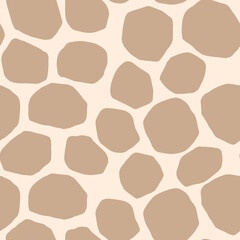 Abstract modern giraffe seamless pattern. Animals trendy background. Colorful decorative vector stock illustration for print, card, postcard, fabric, textile. Modern ornament of stylized skin