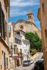 Fototapeta na wymiar Iglesia de Santa María, Andratx, Mallorca, balearic islands, Spain