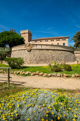 Fototapeta premium castillo de Son Mas, Andratx, Mallorca, balearic islands, Spain