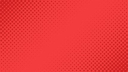 Halftone texture on red color vector background.