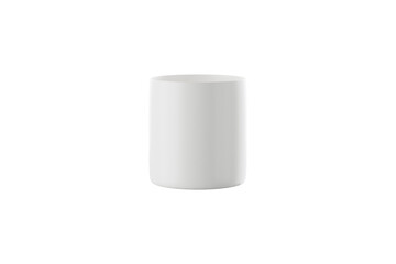 white ceramic cup or mug on white background. 3D rendering