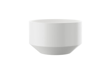 white ceramic cup or mug on white background. 3D rendering