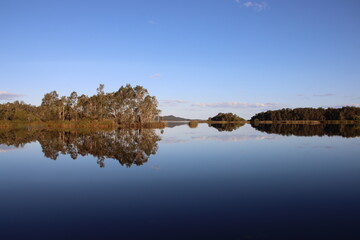 Reflections in the Noosa Everglades, Sunshine Coast, Queensland, Australia.