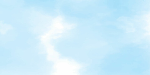 Naklejka na ściany i meble White cloud detail in blue sky vector illustration background with copy space