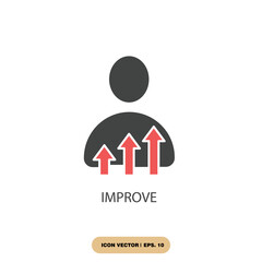 improve icons  symbol vector elements for infographic web