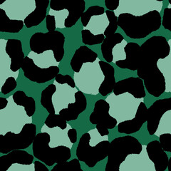Abstract modern leopard seamless pattern. Animals trendy background. Color decorative vector stock illustration for print, card, postcard, fabric, textile. Modern ornament of stylized skin