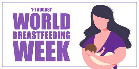 Vector illustration for World Breastfeeding Week