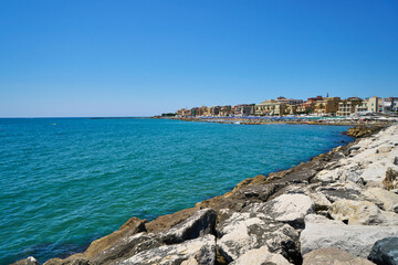 Fototapeta na wymiar Anzio coastline, Italy
