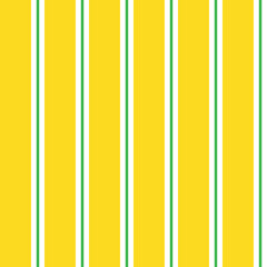 White and green vertical stripe pattern on yellow background. Stripe textile pattern for fabric and textile design.