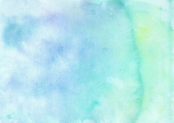 Fond d'aquarelle bleu