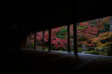 Fototapeta na wymiar View from Rengeji Temple in Kyoto, Japan 
