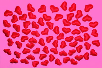 Festive beautiful background with hearts