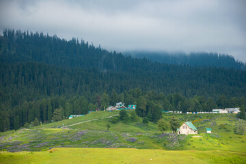 Beautiful Mountain Landscape Of Gulmarg Jammu And Kashmir State India.