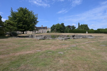The remains of a Norman Church detroyed  during the Dissolution of the Monasteries in 1538 under King Henry VIII.