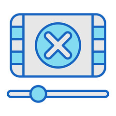 Obraz premium Delete Video Icon