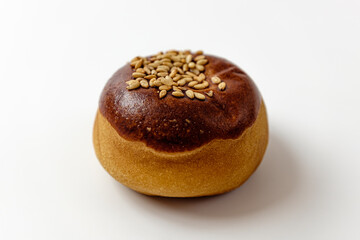 chestnut manju on a white background