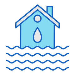 Fototapeta na wymiar Water House Icon