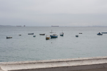 Fototapeta na wymiar small boats in the sea