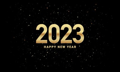 2023 Happy New Year Background Design. Vector Illustration.