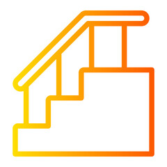 stairs gradient icon