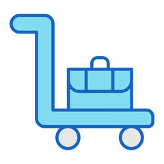 Luggage cart Icon