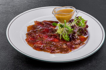 Veal carpaccio