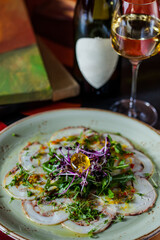 Octopus carpaccio