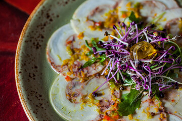 Octopus carpaccio