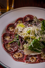 Veal carpaccio