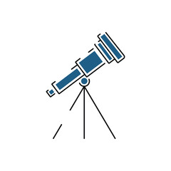 School binoculars icon in different style vector illustration. Black school binoculars vector icon in filled, outline, line and stroke style can be used for web, mobile, ui