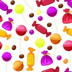 seamless pattern with candy