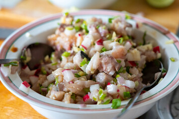 Mackerel Tartar, home cooking