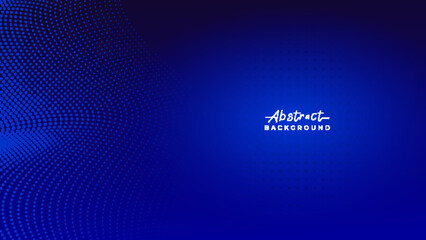 Modern professional dark blue abstract technology gradient with halftone style business background