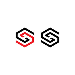 letter s logo icon template