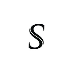 letter s logo icon template