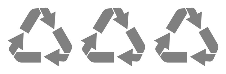 set of recycling icons. recycle logo symbol.Set recycle signs. vector illustration