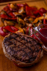 Grilled steak