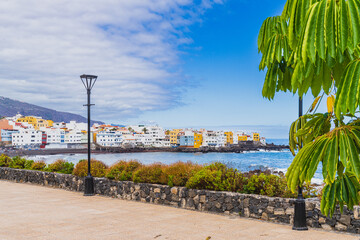 Puerto de la Cruz, Tenerife, June 23, 2022. View of the city of Puerto de la Cruz in Tenerife, Canary Islands.