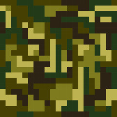 MARPAT camouflage seamless pattern. Digital (pixelated) texture.