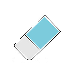 Eraser vector icon. Eraser illustrations for web, mobile apps, design. Eraser vector icon.