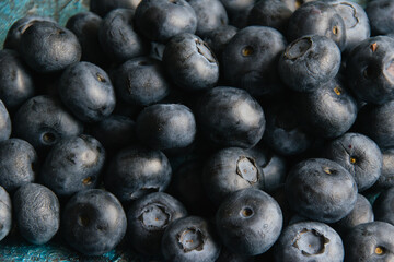 Berry background, or photo wallpaper, blueberry berry close-up macro