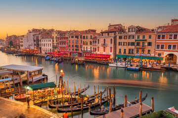 Grand Canal, Venice, Italy at Dusk