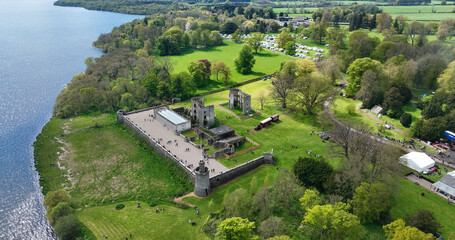 Crowds enjoying the fun at Shanes Castle Day Steam Rally 1 May 2022