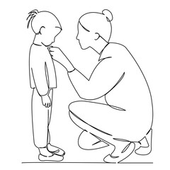 mother zips up daughter's jacket