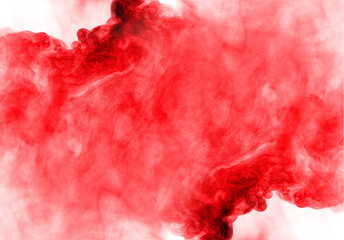 red dust powder explosion.	
