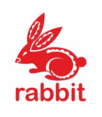 Happy new year 2023, Chinese new year, Year of the Rabbit, Zodiac sign for greetings card, invitation