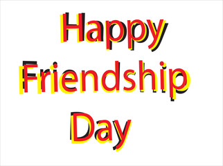 happy friendship day vector illustration image clipart