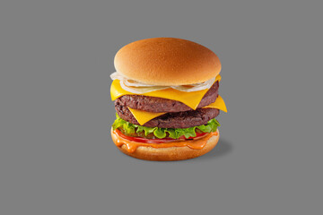 Double Cheeseburger with artificial meat