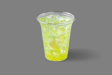 Lemonade with kiwi syrup