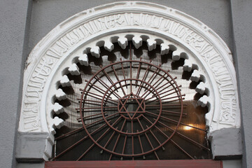 Rich decoration of old house in downtown in Odessa, Ukraine	